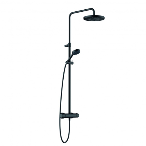 Душевая стойка Kludi LOGO DUAL SHOWER SYSTEM 6808239-00 настенная цвет черный матовый