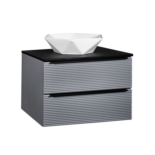 Тумба под раковину Runo Орлеан 00-00002021 70х50 подвесная цвет серый