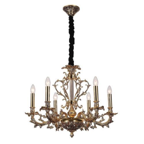 Люстра подвесная Lucia Tucci Firenze Antique Gold (Фирензе Антикуе Голд) Firenze 1780.6 Antique Gold