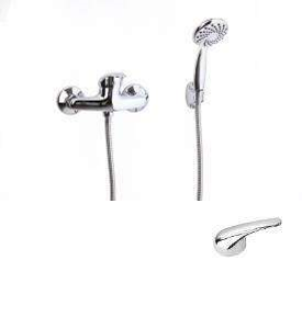Смеситель для ванны и душа Сантаком StOmega 3338-2 настенный хром
