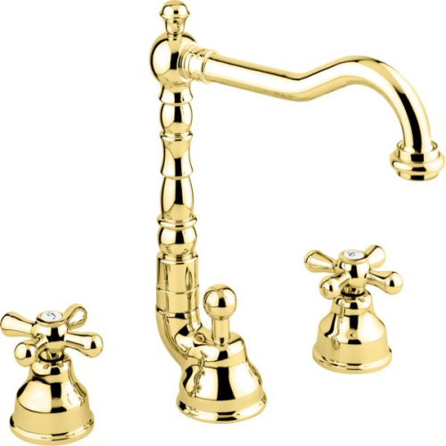 Смеситель Emmevi Deco Old 12643/OR на столешницу золото