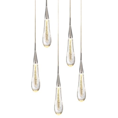 Светильник подвесной Delight Collection Pour (Поур) MD-023B-5 chrome