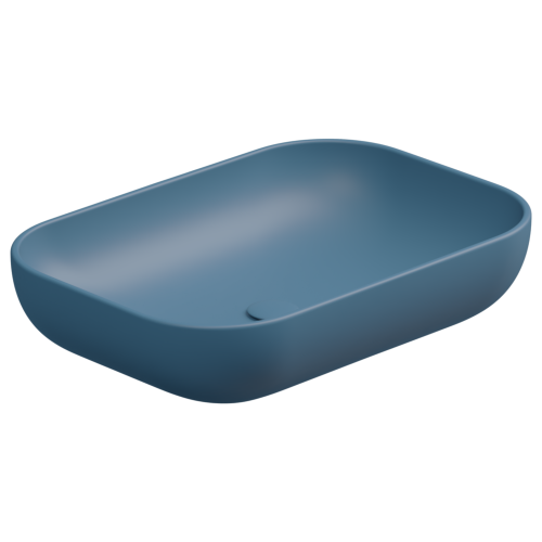 Раковина GSG Ceramic Design Easy 60см EALAVRE60027 накладная цвет синий