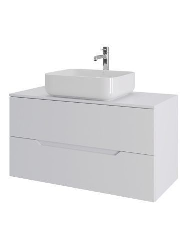 Тумба с раковиной Orange Line Li-100TuwMDF+B05-500W 101х46х68