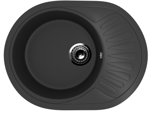 Кухонная мойка Ulgran Classic U-107m-344 57х45 цвет черный
