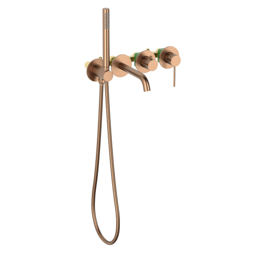 Смеситель для ванны и душа Timo Saona 2314/19YSM встраиваемый в стену розовое золото без термостата