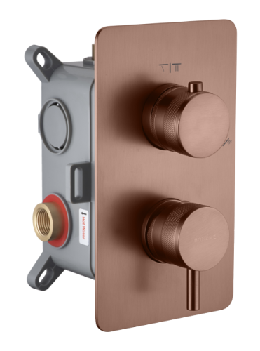 Смеситель для душа Boheme Cell 135-2-BRB встраиваемый бронза брашированная