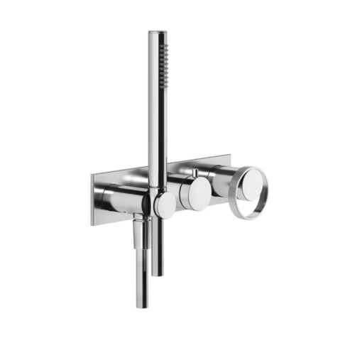 Смеситель для душа Gessi Anello 63343#031 встраиваемый в стену хром (внешняя часть)