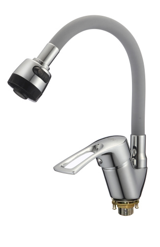Смеситель для кухни D-Lin D150422-2T на мойку серый