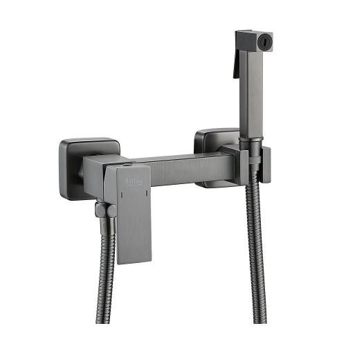 Гигиенический душ со смесителем Raffine F237T оружейная сталь