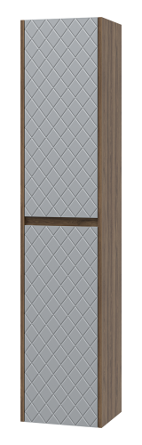 Шкаф-пенал Brevita Chester CHE-05035-4950По 35х30х165 подвесной цвет серый/коричневый