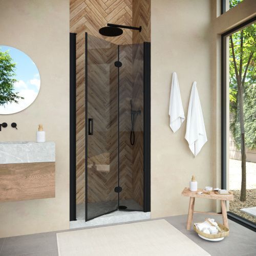 Душевая дверь Vegas-Glass GPS NOVO GPS NOVO 95 02М 07 R 95х190 стекло тонированное профиль черный