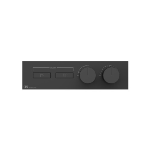 Смеситель для душа Gessi Hi-Fi 63012#299 встраиваемый в стену черный с термостатом (внешняя часть)