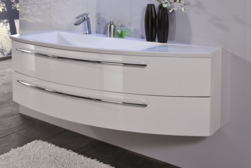 Тумба под раковину Puris Crescendo WUA361409R(722/161) 140х47х48 подвесная цвет белый