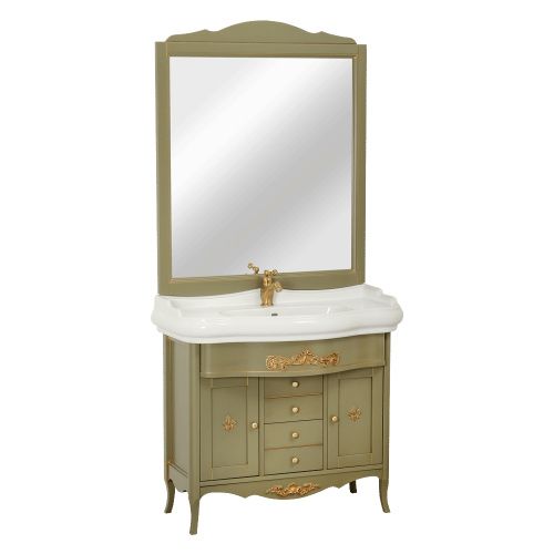 Зеркало в ванную Migliore BELLA 25954 96х114 цвет олива