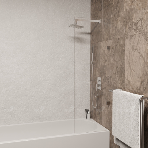 Душевая шторка на ванну RGW Screens 3511056250-11 50х150 стекло прозрачное профиль хром глянцевый ориентация универсальная