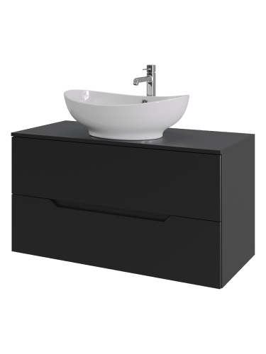 Тумба с раковиной Orange Line Li-100TubMDF+B08-585W 100,5х46х73