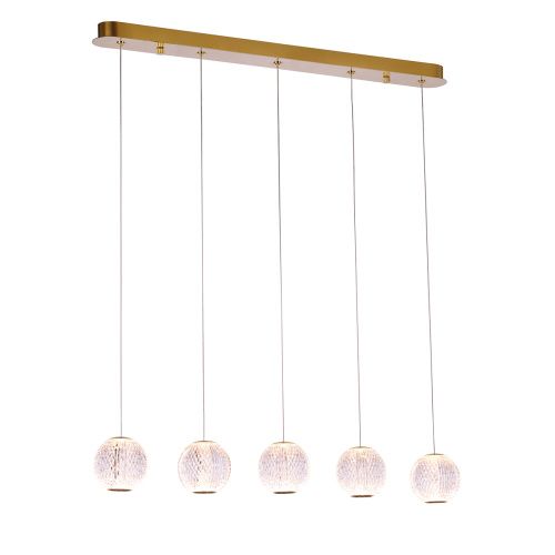 Светильник подвесной Delight Collection Elliot Diamante (Еллиот Диаманте) MD20001012-5B gold