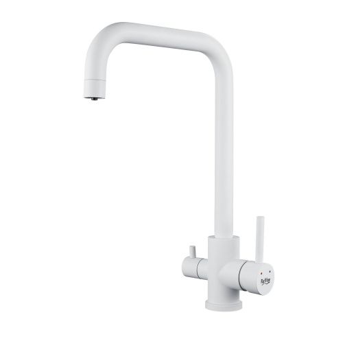 Смеситель для кухни Raffine F118C на мойку белый