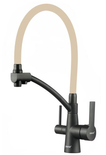 Смеситель для кухни Savol S-L1805H-12 на столешницу черный