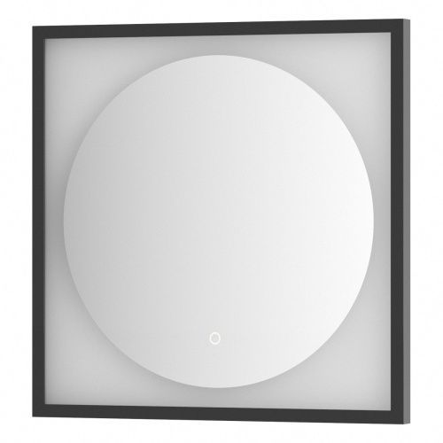 Зеркало в ванную Defesto ECLIPSE DF 2221S 60х60 цвет черный