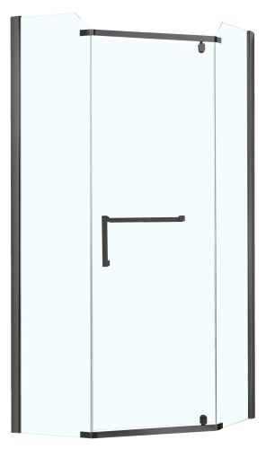 Душевой уголок Azario Edmonton AZ-NNC3231-1 900 BLACK 90х90 стекло прозрачное профиль черный без поддона