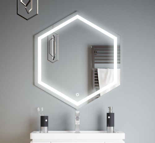 Зеркало в ванную Corozo Теор SD-00000922 70х80 цвет белый