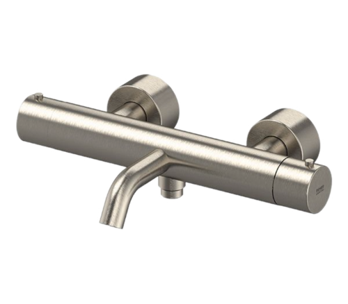 Смеситель для ванны Remer X Style Inox SSXT05 настенный нержавеющая сталь с термостатом