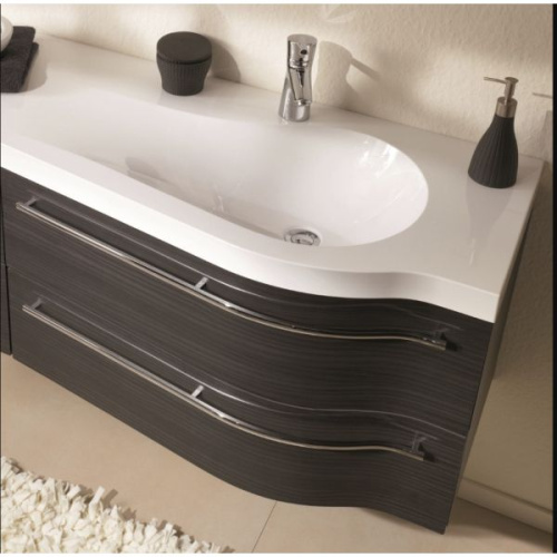 Раковина из минерального литья Puris Swing WMM509L1 90х51 накладная цвет белый 1 отверстие под смеситель