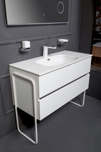 Тумба под раковину Armadi Art Vallessi 837-100-W 100х46х53 подвесная цвет белый