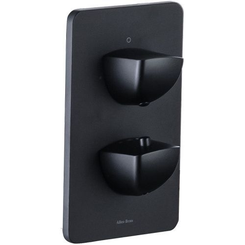 Смеситель для ванны с душем Allen Brau Infinity 5.21116-31 встраиваемый в стену черный с термостатом