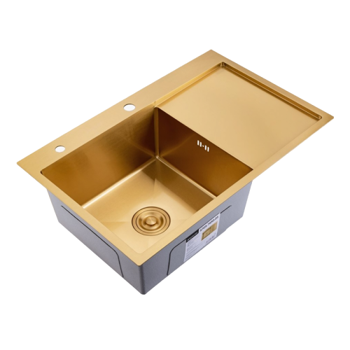 Кухонная мойка Splenka S705.7850.03 78х50 цвет золотой сатин поверхность матовая