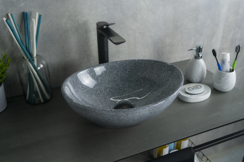 Раковина керамическая Gid Lago 54430 41х34 накладная цвет многоцветный
