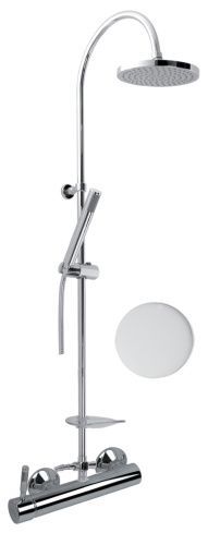 Душевая стойка Webert RI870105740 настенная цвет белый