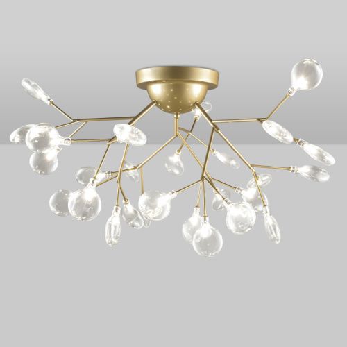 Люстра потолочная Natali Kovaltseva Grace ll (Граце лл) GRACE 75126/27C GOLD SATIN