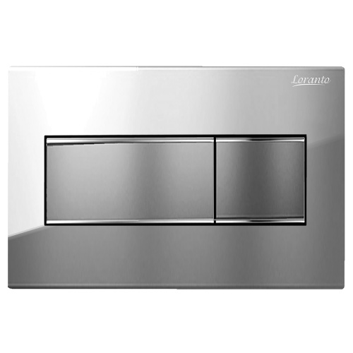 Клавиша смыва механическая Loranto KARE 7332 цвет хром глянцевый