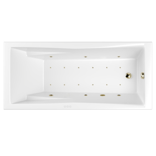 Ванна акриловая гидромассажная Whitecross PALACE 0104.180080.100.RELAX.BR 180х80 пристенная прямоугольная с каркасом
