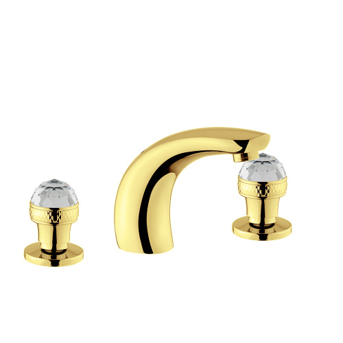 Смеситель Migliore AXO SWAROVSKI 27114 на раковину золото