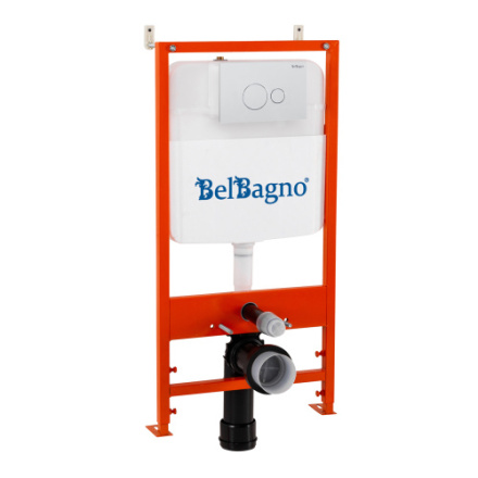 Инсталляция с кнопкой BelBagno  BB026/BB082BL