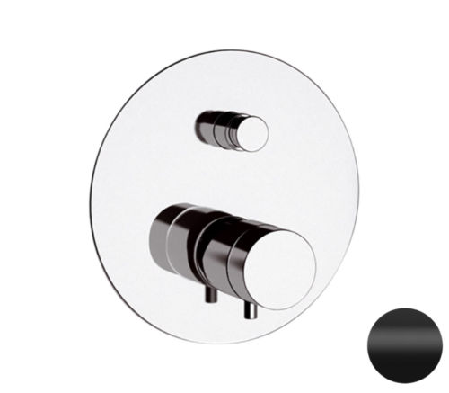 Смеситель для душа Remer Elegance NT09NO встраиваемый в стену черный с термостатом