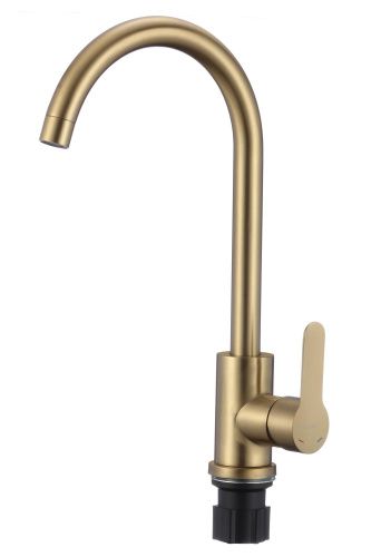 Смеситель для кухни Fmark FS8232C на мойку золото матовое