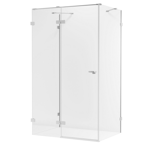 Душевой уголок New Trendy EVENTA Chrome EXK-4587 100х100 стекло прозрачное профиль хром глянцевый без поддона