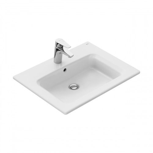 Раковина из сантехнического фарфора Roca The Gap 73279A8000 59х46 накладная цвет белый