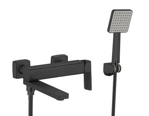 Смеситель для ванны и душа Fmark FS8724-22H настенный черный