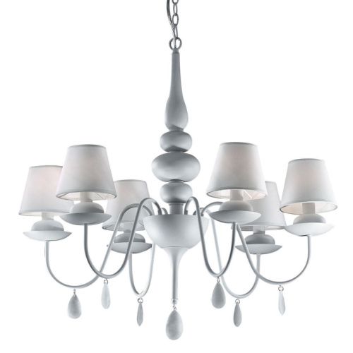 Люстра подвесная Ideal lux Blanche Bianco (Бланцхе Бианцо) Blanche SP6 Bianco