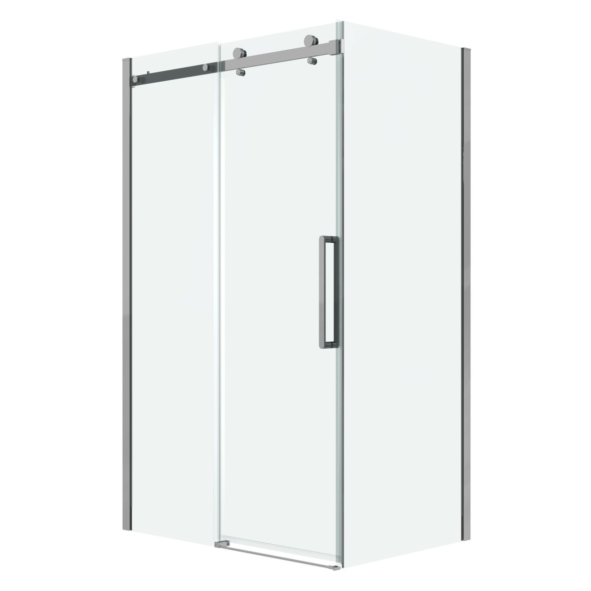 Душевой уголок Grossman Classic 120.K33.04.1580.10.00 150х80 стекло прозрачное профиль хром без поддона