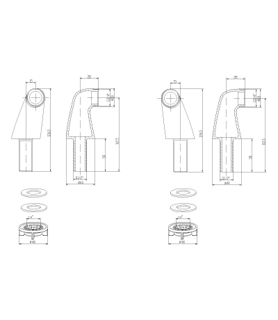Переходники для смесителя 2 шт LeMark LM8556BR - фото 2