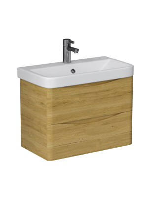 Тумба под раковину Velvex CLAY tpCLA.70.2Y-230 68х34х49 подвесная цвет дуб верона