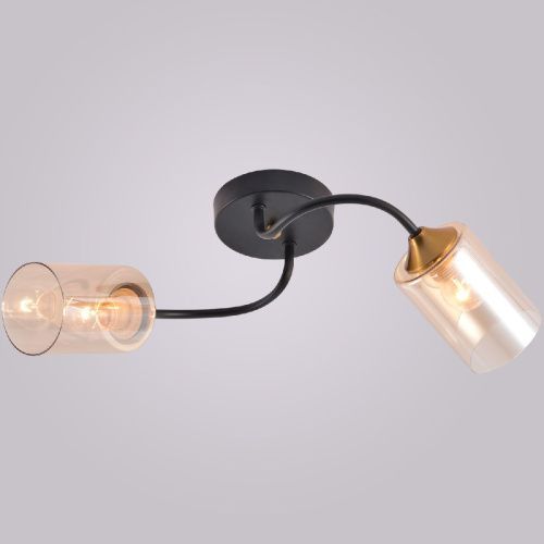 Светильник потолочный Reluce 01608-0.3-02 BK+BRASS