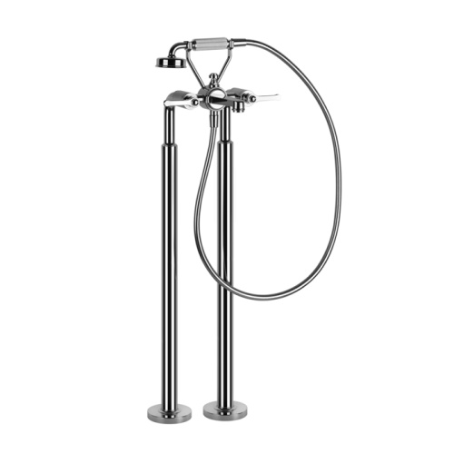 Смеситель для ванны Gessi Venti20 65128#031 напольный хром (внешняя часть)